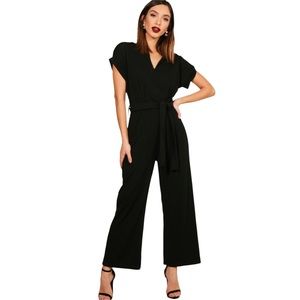 Tailored Wide Leg Jumpsuit